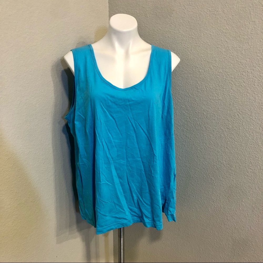 Women Within Tank Top - Blue - Size 2X
